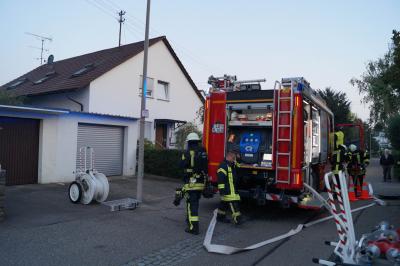 Verpuffung in einem Kellerraum in Pleidelsheim